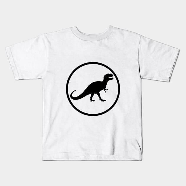T Rex Kids T-Shirt by RosaliArt